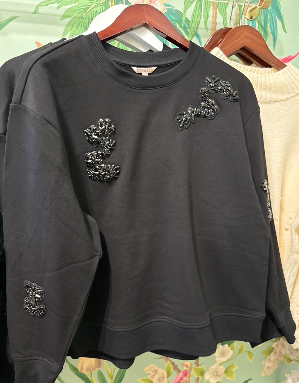 Black Glitz Embellished Sweater