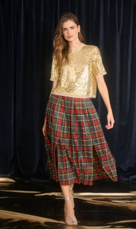 Dominic Skirt in Bemelmans Plaid