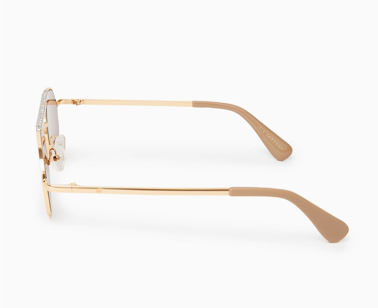 Gold Anaheim Aviator Sunglasses
