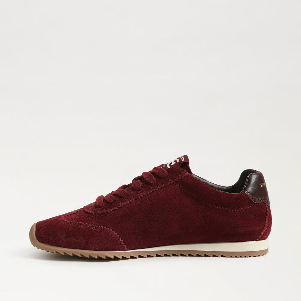 Isella Sneaker in French Burgundy Suede