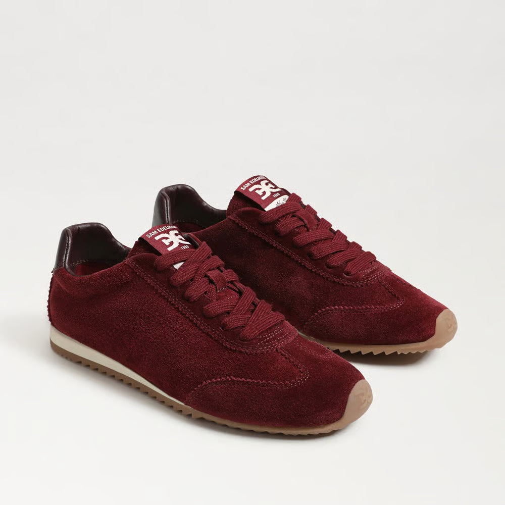 Isella Sneaker in French Burgundy Suede