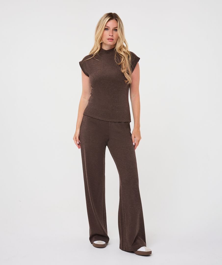 Trousers Knit in Cacao