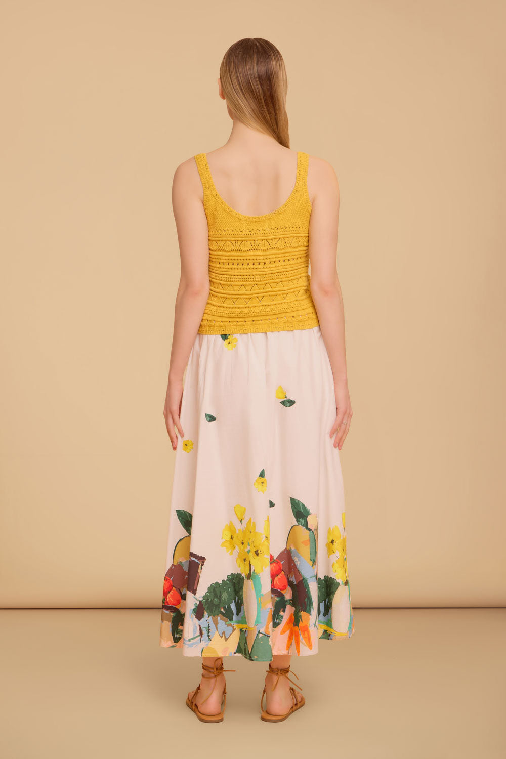 Iris Crochet Top, Marigold