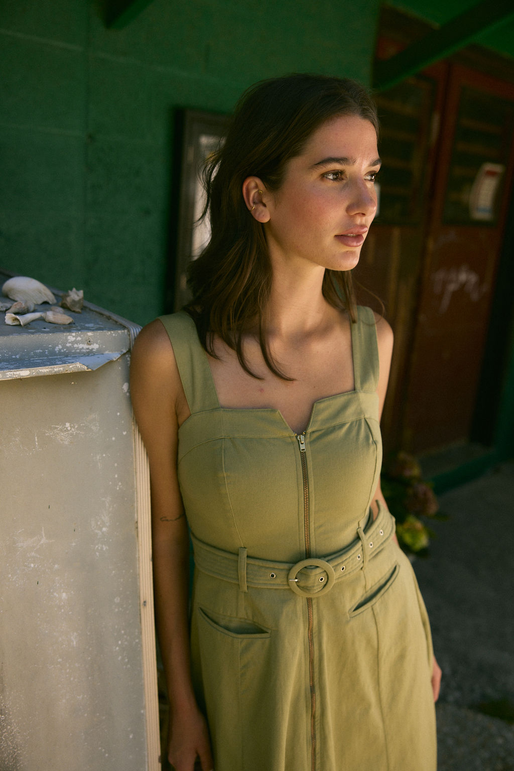 Foster Dress, Olive