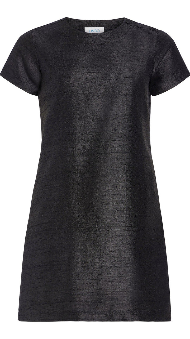 The Mini Tee Dress in Black