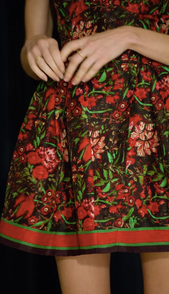 Layne Dress in Holiday Floral