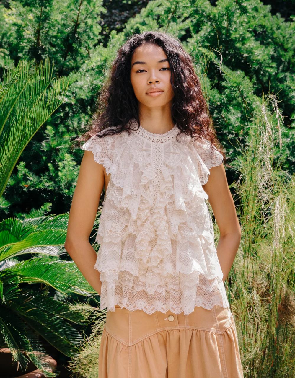 Eden Top in Ivory
