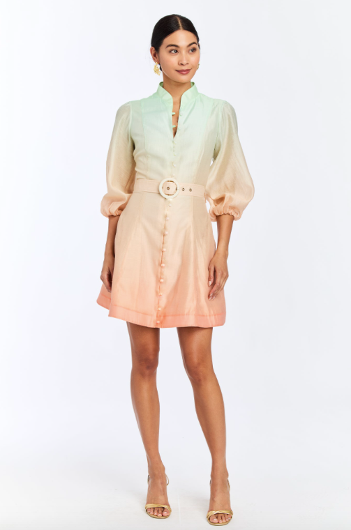 Valencia Mini Dress in Coastal Ombre