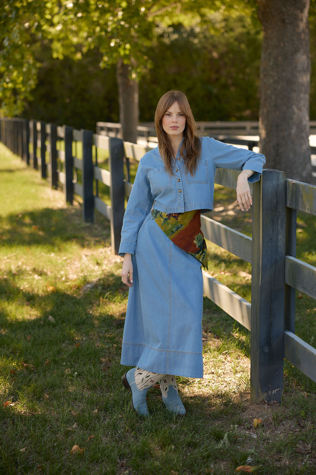 Asbury Skirt, Denim