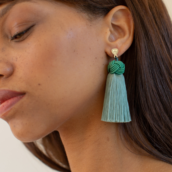 Topknot Tassel Earring