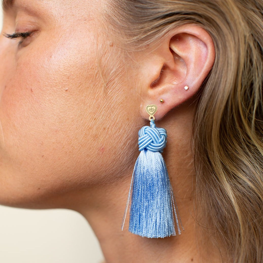 Topknot Tassel Earring
