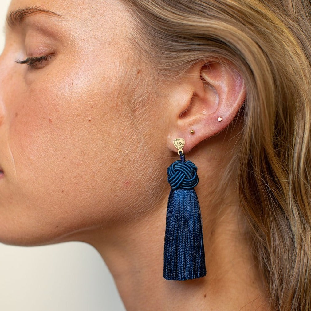 Topknot Tassel Earring