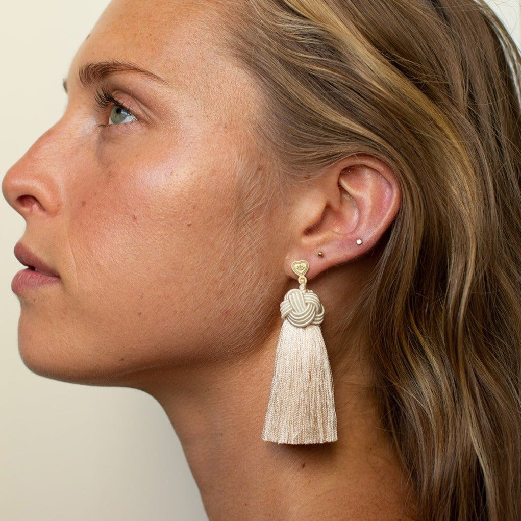 Topknot Tassel Earring