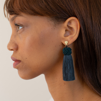 Topknot Tassel Earring