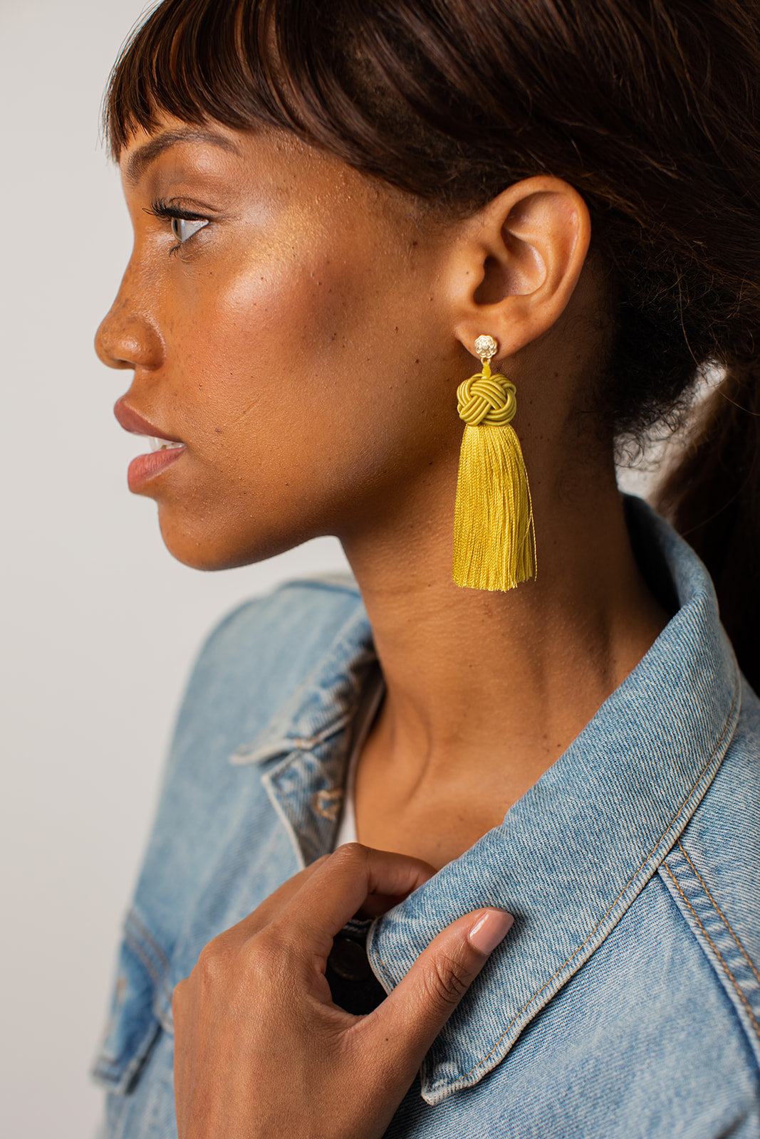 Topknot Tassel Earring