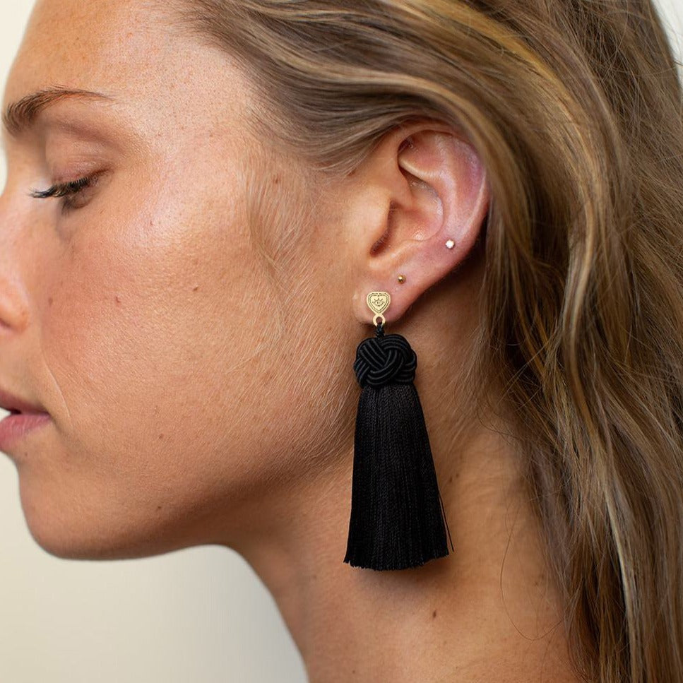 Topknot Tassel Earring