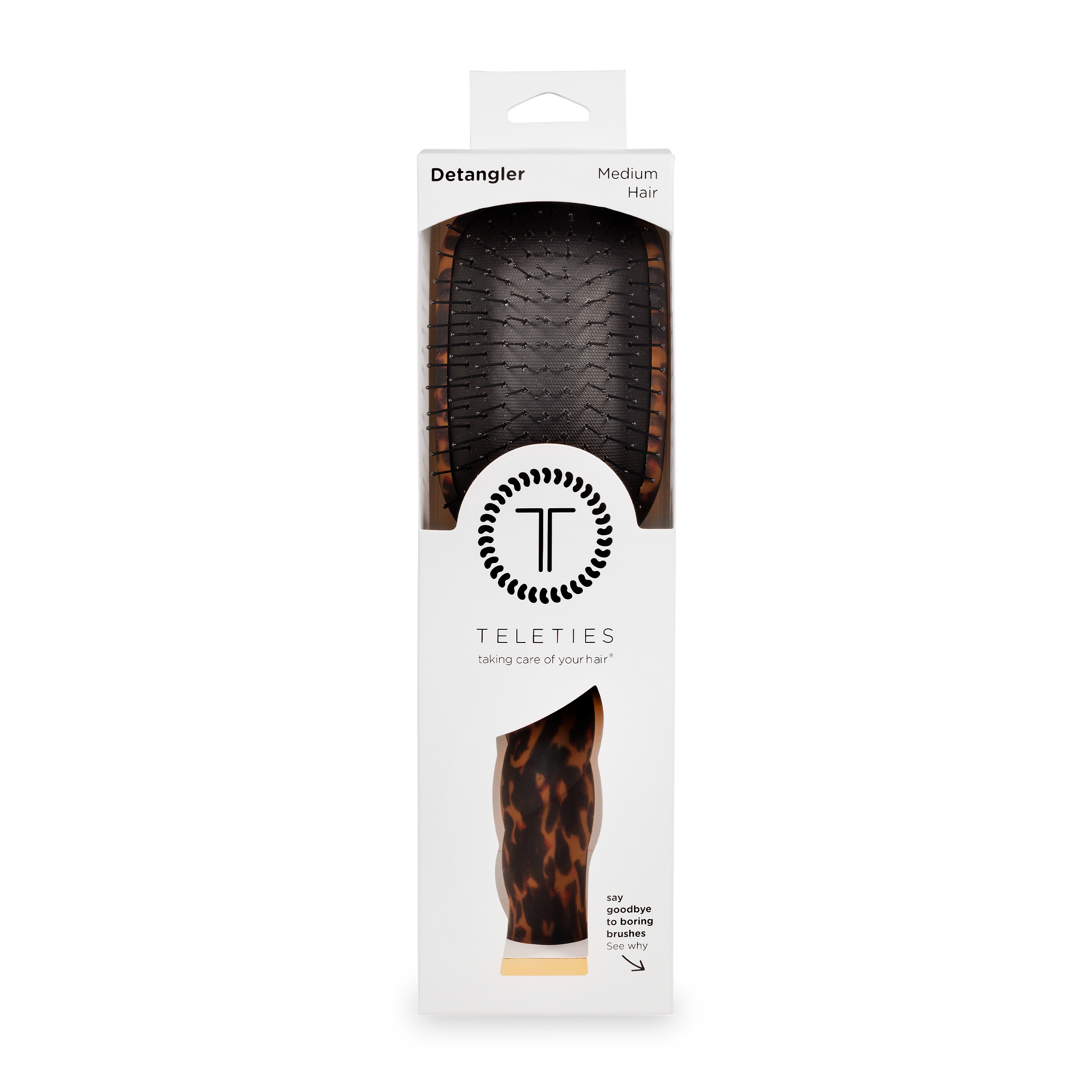 Detangler Hair Brush for Medium Hair - Tortoise