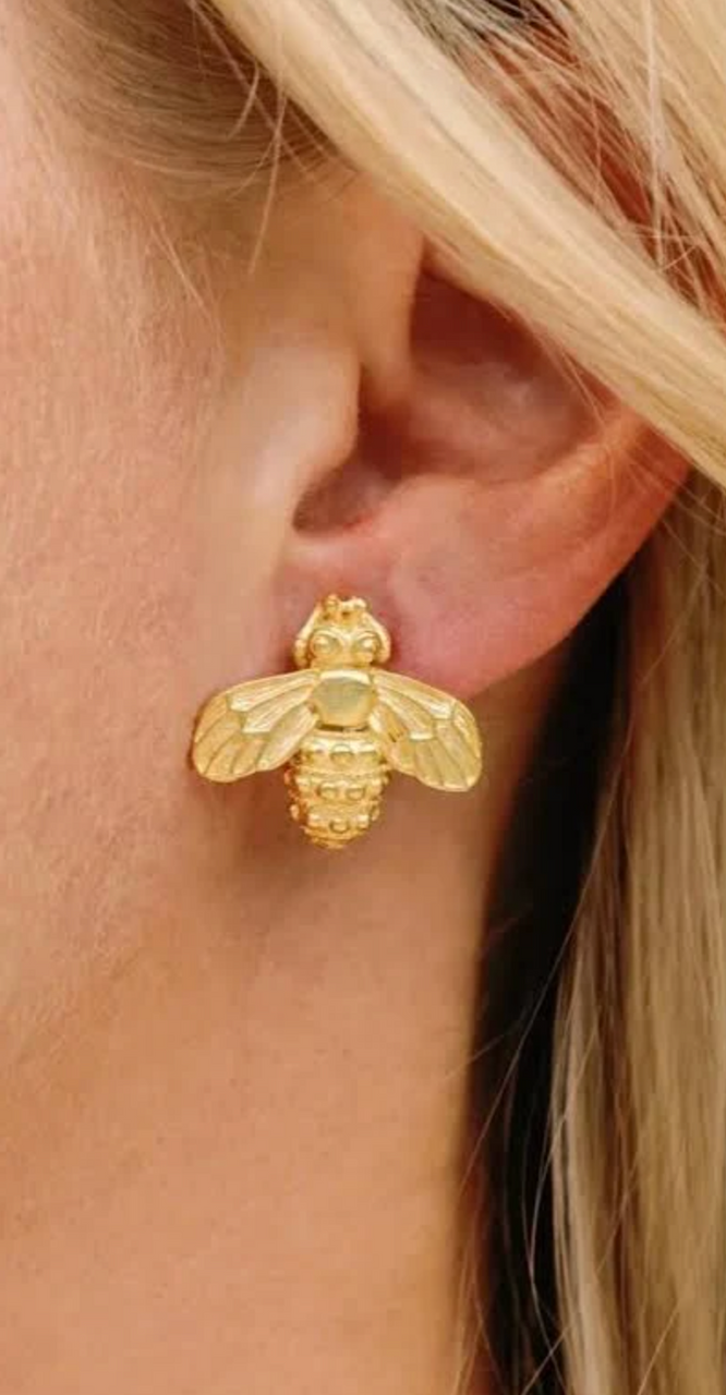 Gold Mini Bee Studs