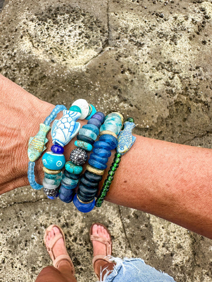 Simple Seed Bracelet | Azul Fish