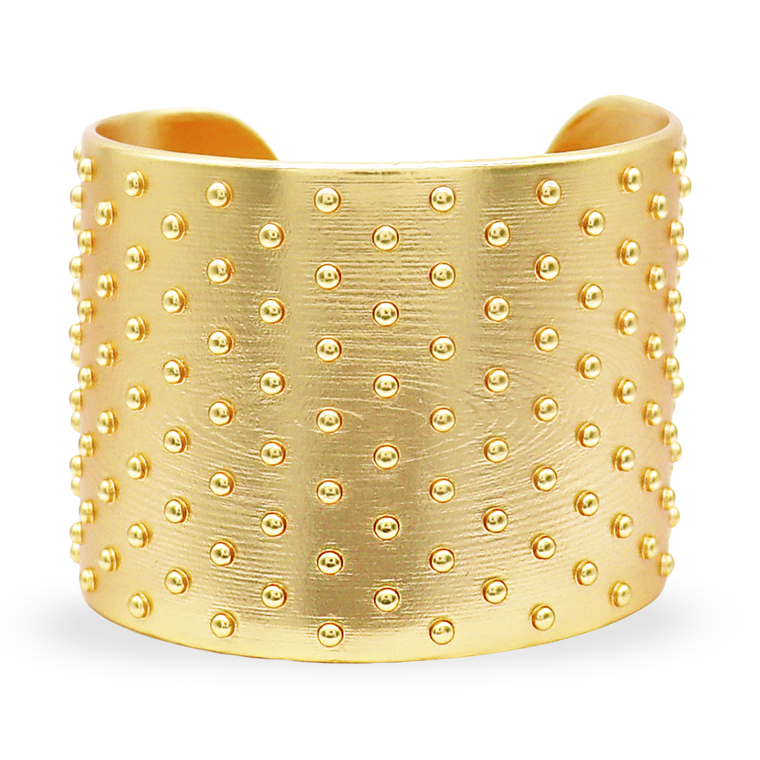 Wide Ladybug Cuff - 24K Gold Plated
