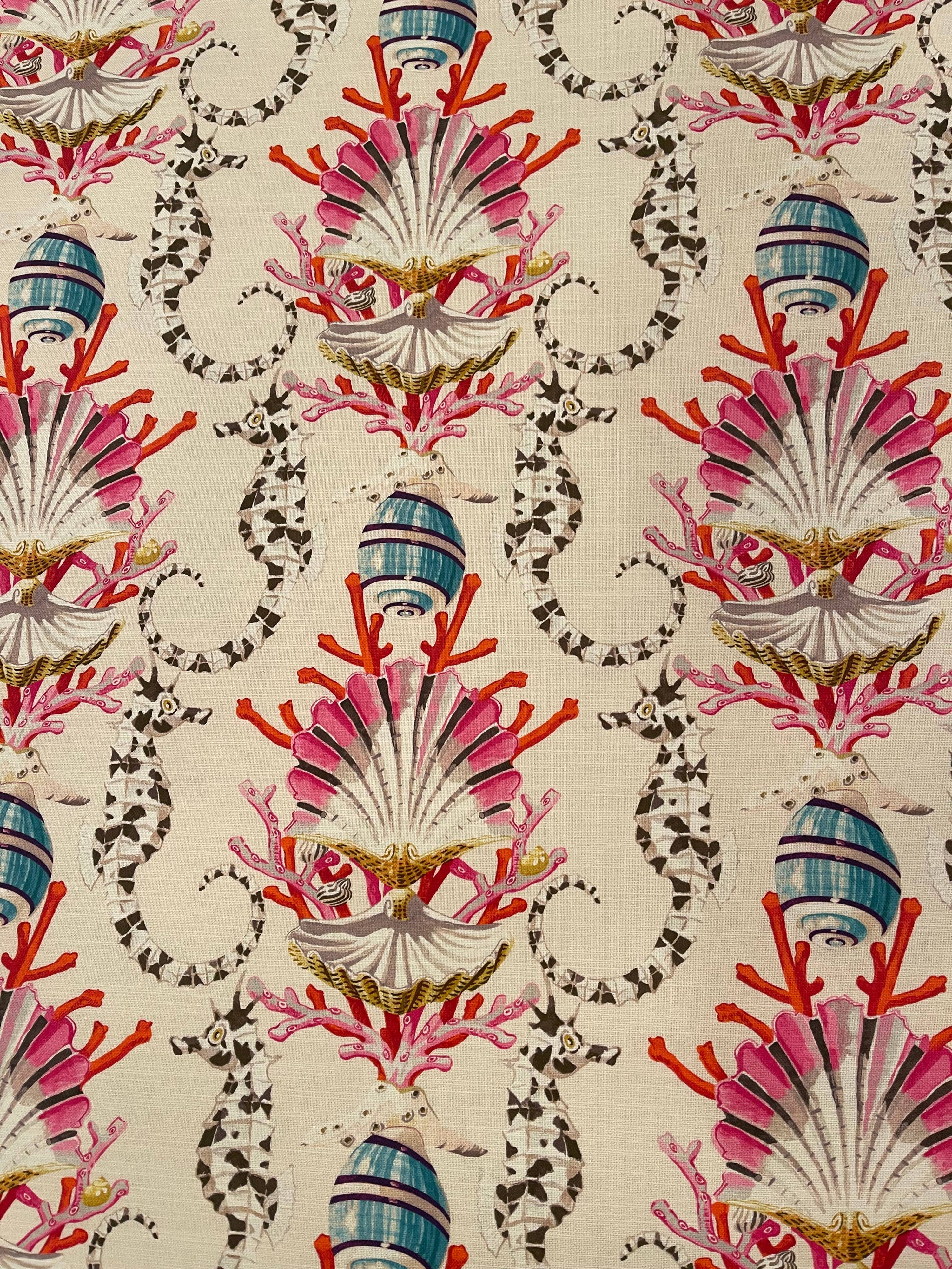 Ruth Seahorse Pillow with Feather Insert - Custom 