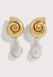 La Mer Baroque Shell Earrings