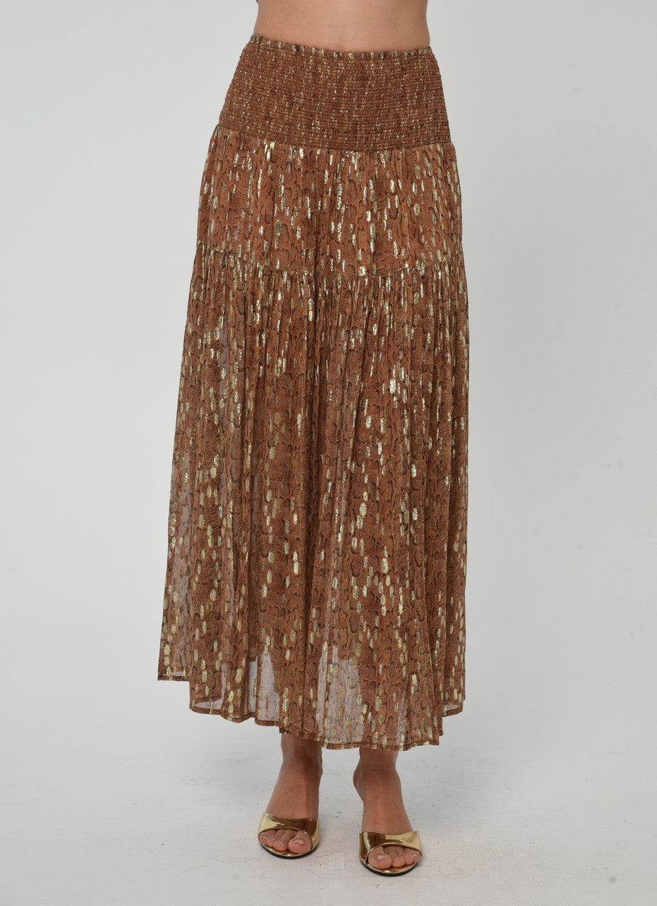 Isabelle Skirt in Cavalier Python Print