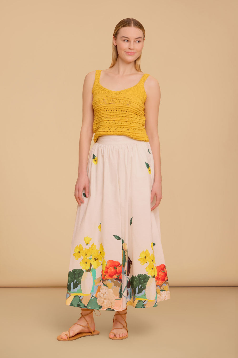 Iris Crochet Top, Marigold