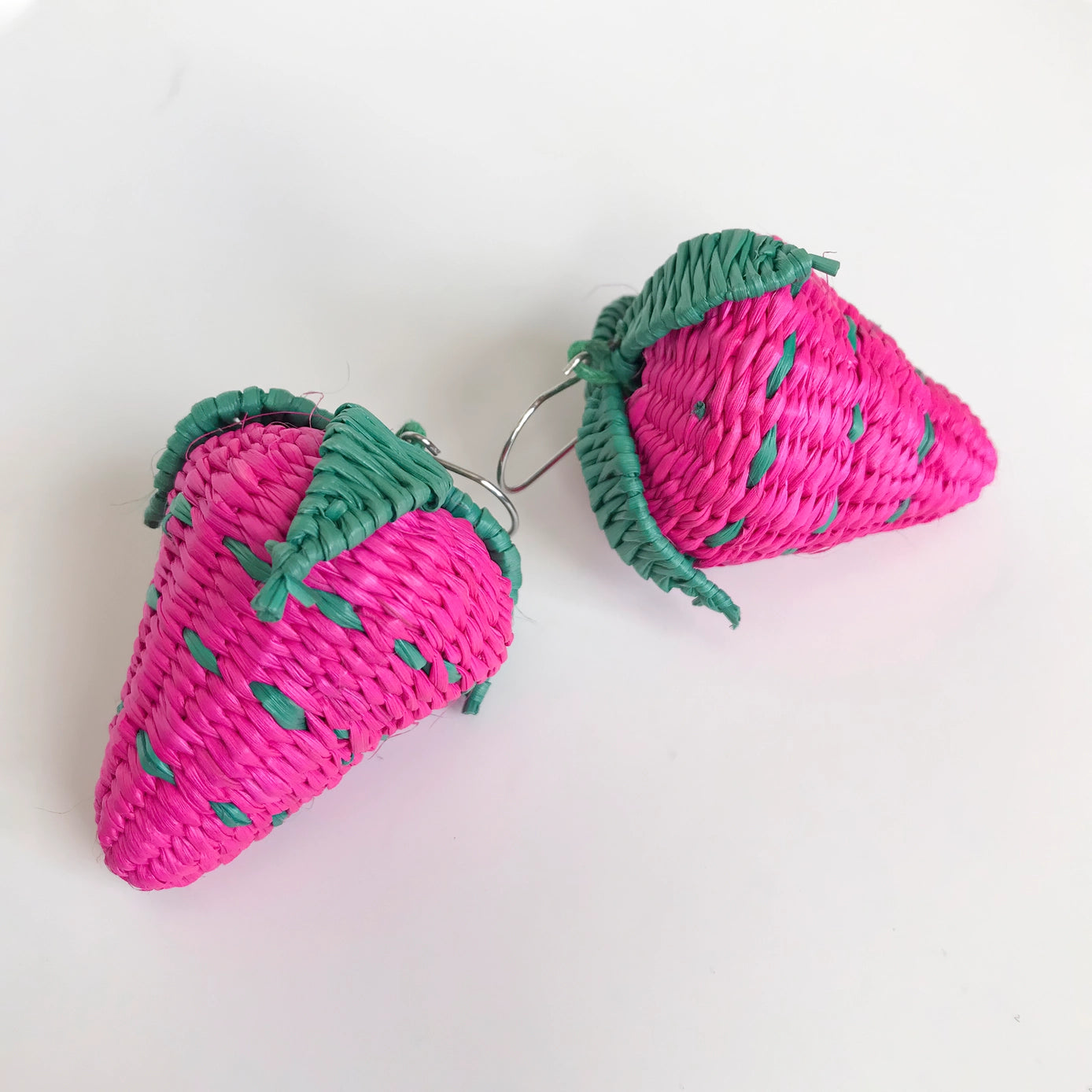 Iraca Hand-Woven Single Fruta Drop Earrings