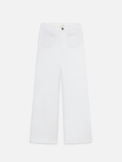 Le Slim Palazzo Modernist Pocket in White