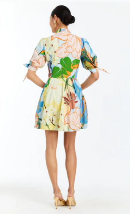 Brooklyn Mini Dress in Primrose Florals