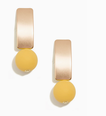 Resin Bead Drop Earring