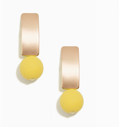 Resin Bead Drop Earring