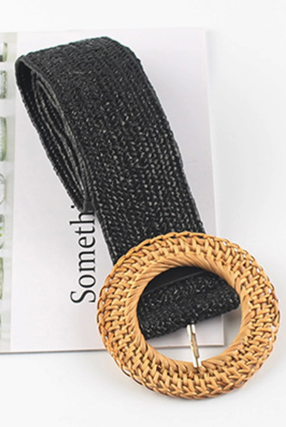 Woven Belt Round Buckle