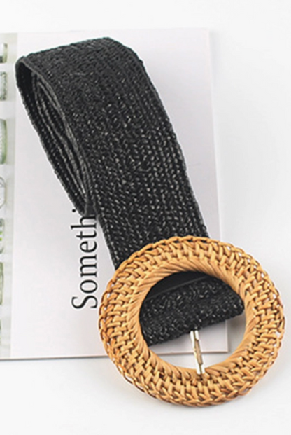 Woven Belt Round Buckle