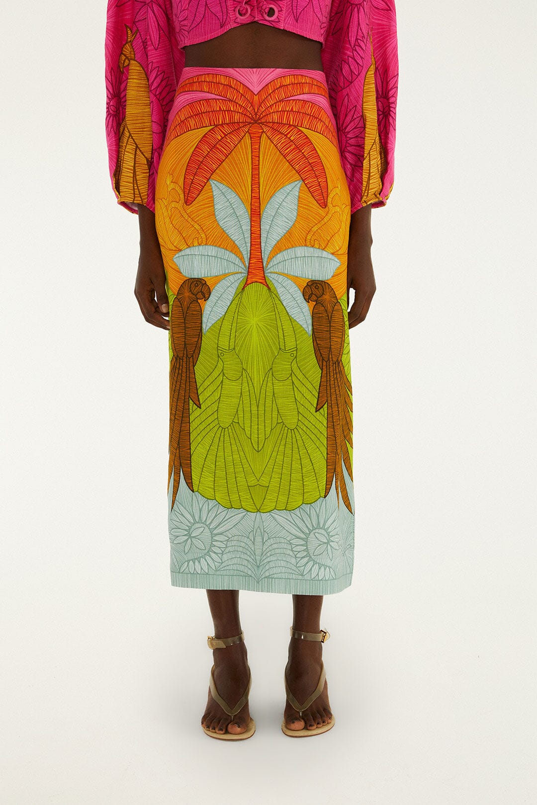 Usiacuri Multicolor Maxi Skirt