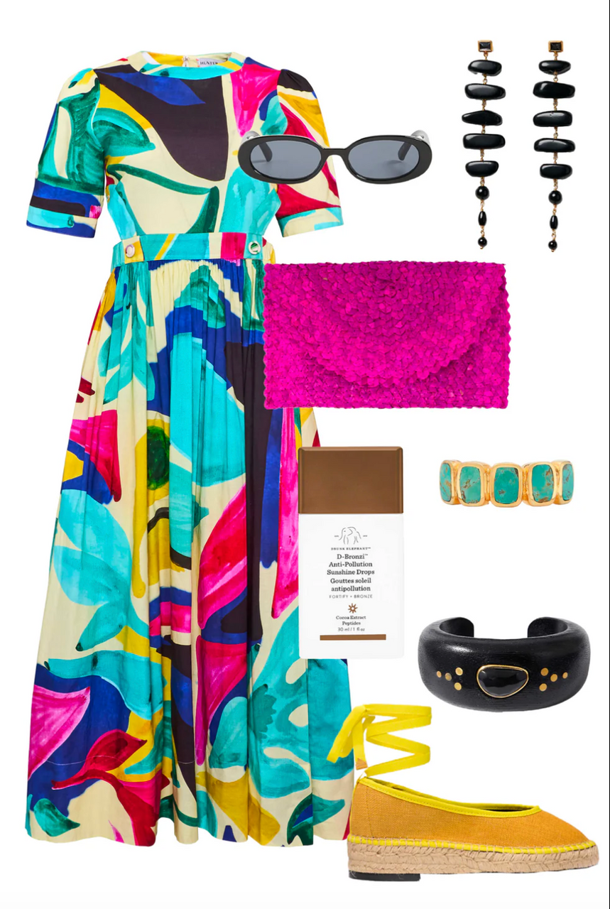 Jada Dress in Stroke of Spring