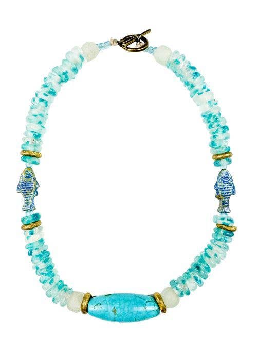 Tribal Classic Necklace | Aqua Azul