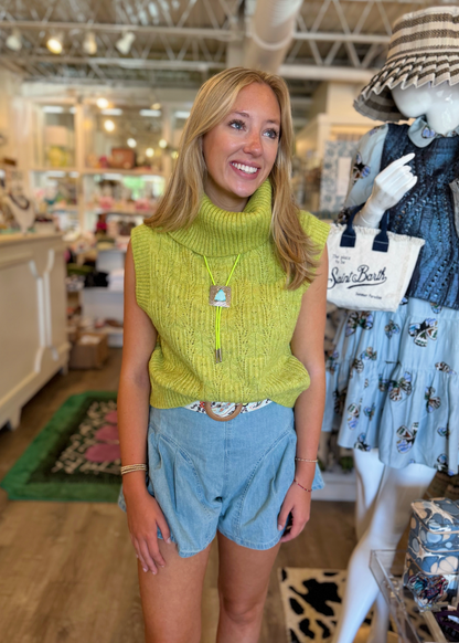 Marlene Top in Retro Lime