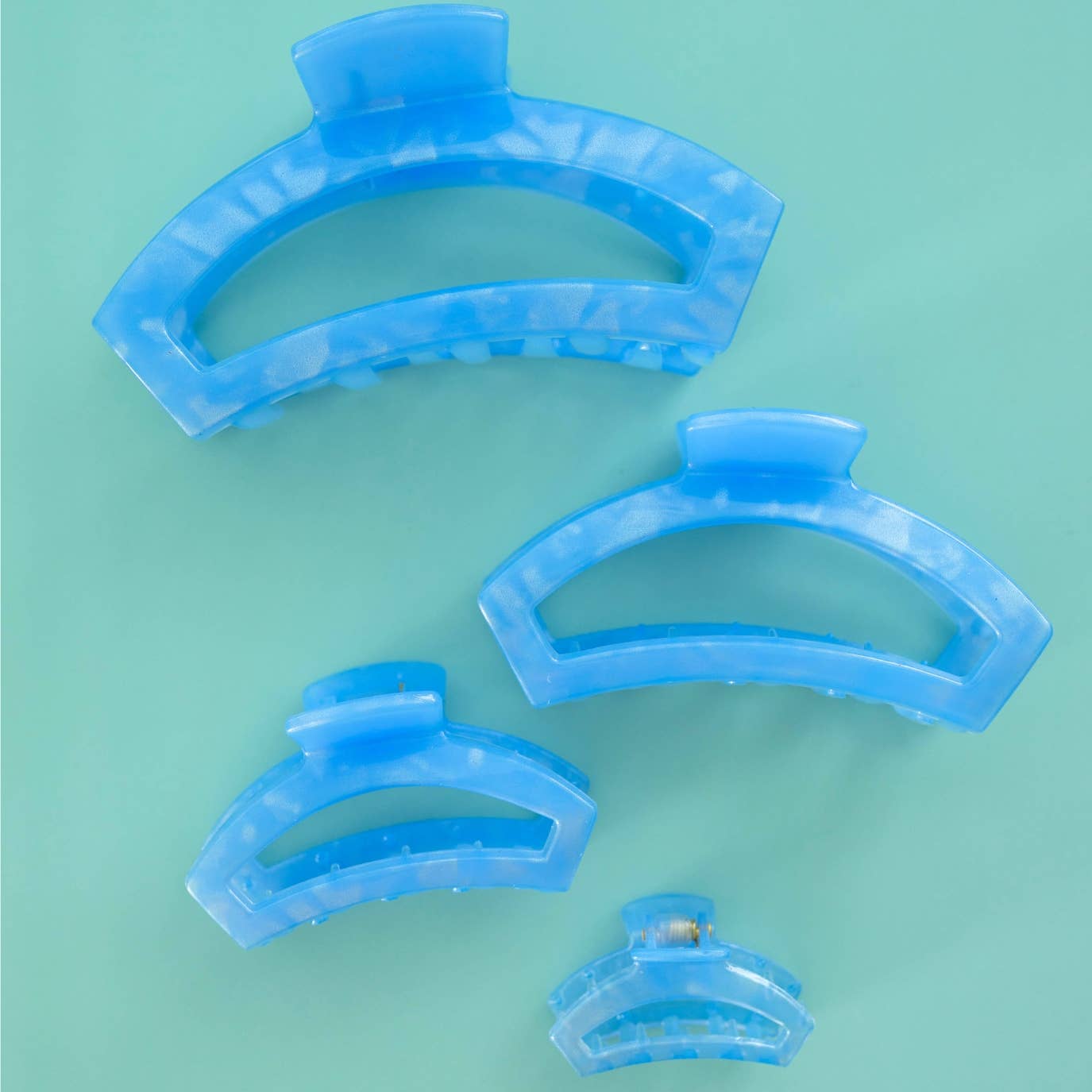 Open Hair Clip | Tiny | Blue Lagoon