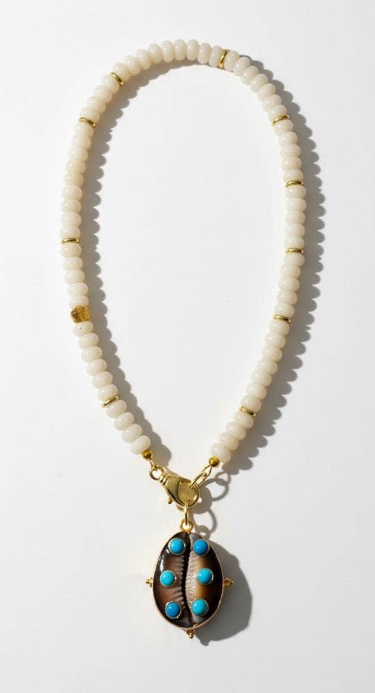 Sea Spell Cowrie Pendant