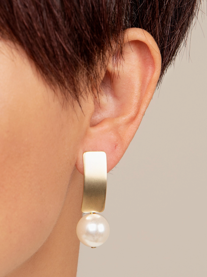 Resin Bead Drop Earring