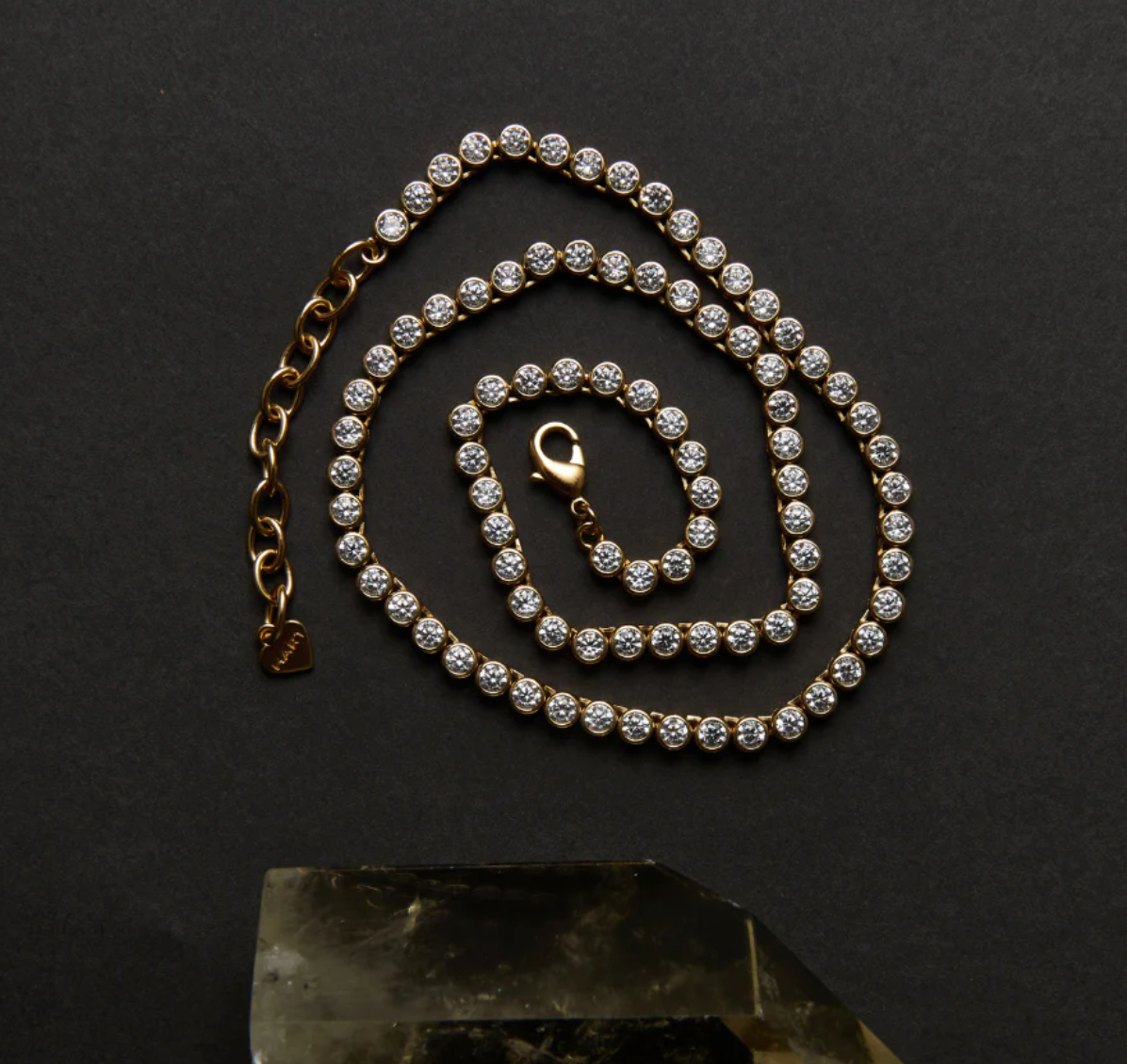 Bezel Tennis Necklace