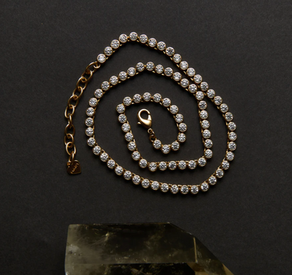 Bezel Tennis Necklace