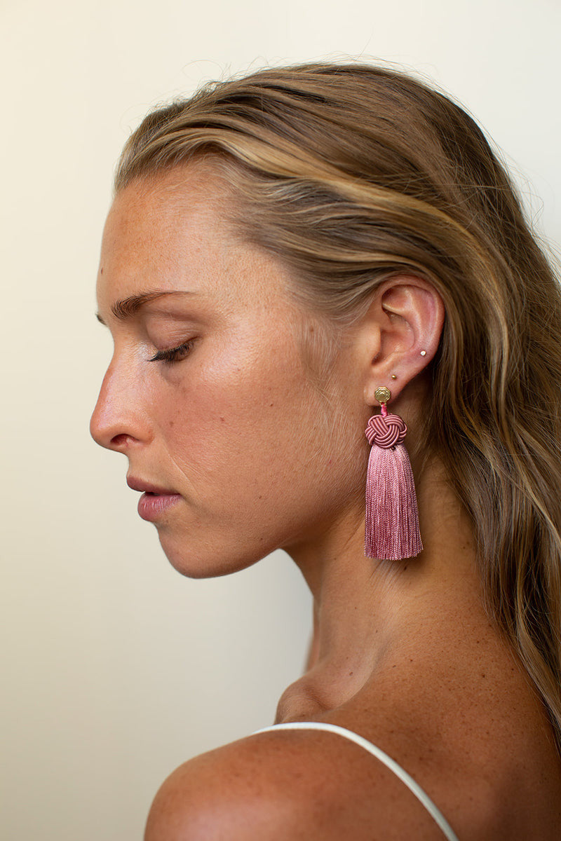Topknot Tassel Earring