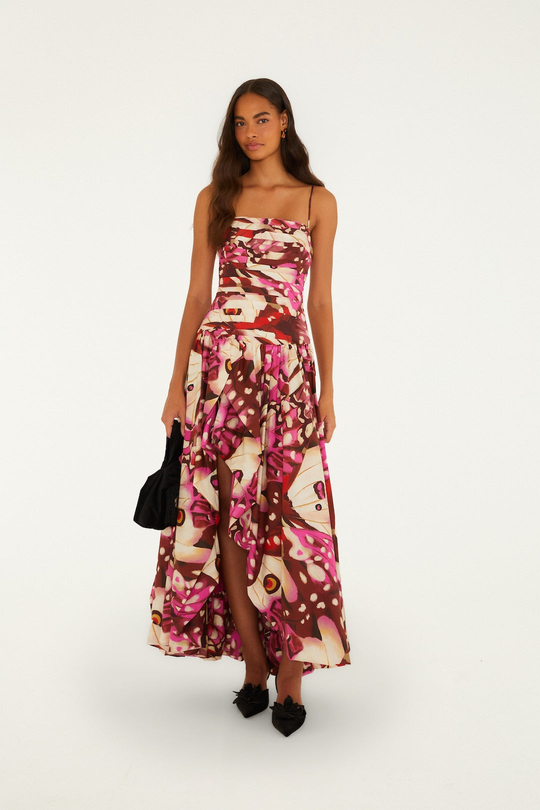 BORBOFLY RED BALOON MAXI DRESS