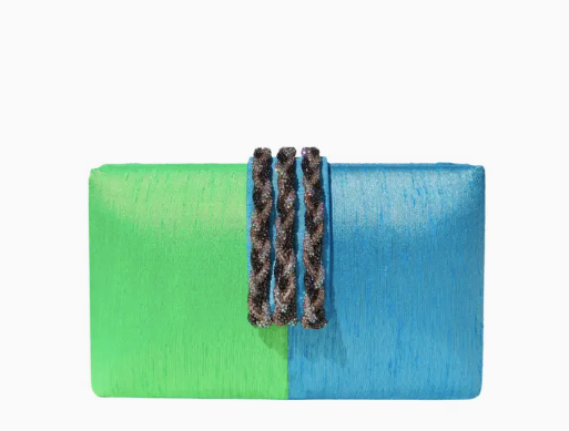 Caribbean Clutch in Blue &amp; Green