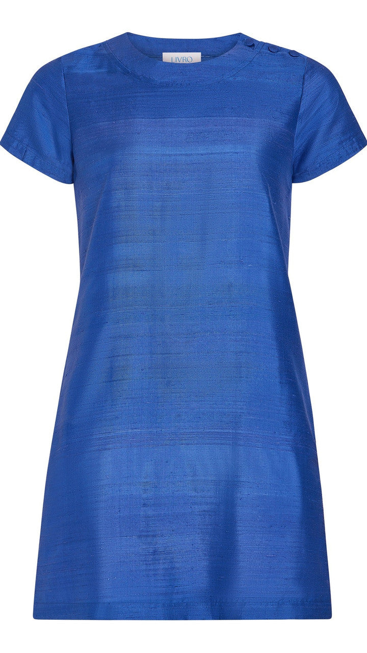 The Mini Tee Dress in Cobalt