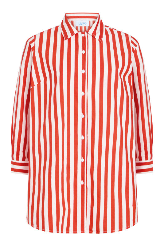 Cabana Coverup, Red Stripes