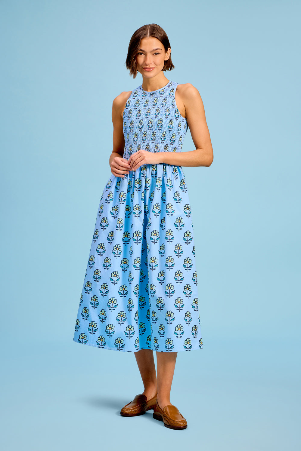 Stroll Dress, Orchid Sprigs